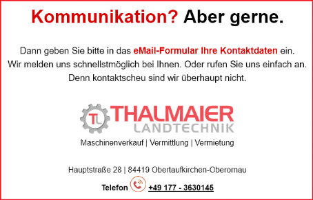 Thalmaier Landtechnik Kontaktformular